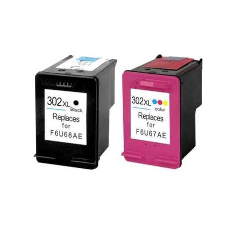 Cartucce 302 XL Compatibili PINALL – Set Nero E Colore Per HP DeskJet E OfficeJet