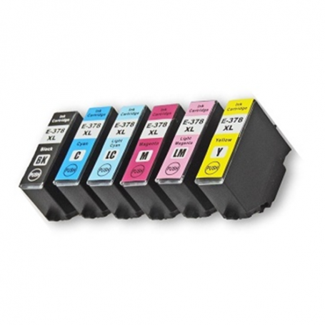 Kit Cartucce Compatibile per Epson 378 XL Nero + Colori