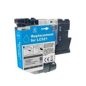 Cartuccia Compatibile Brother LC-521 Ciano
