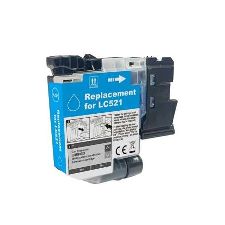 Cartuccia Compatibile Brother LC-521 Ciano